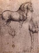 LEONARDO da Vinci Studies of horses oil painting reproduction